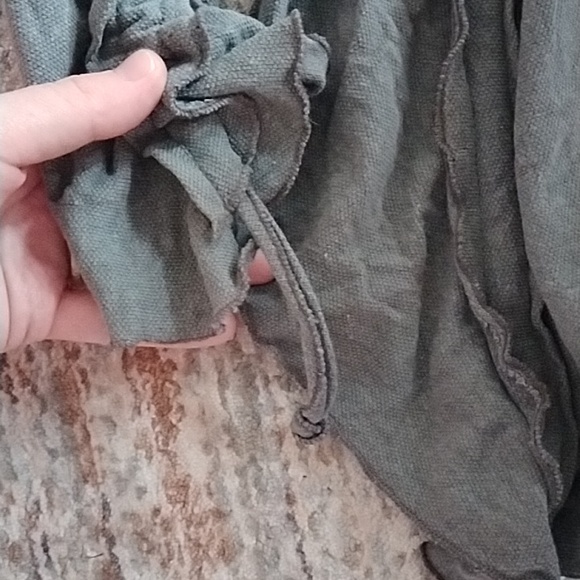 SILK WORM Gray Plaid Patchwork Scarf - Handmade one-of-a-kind - Picture 5 of 7